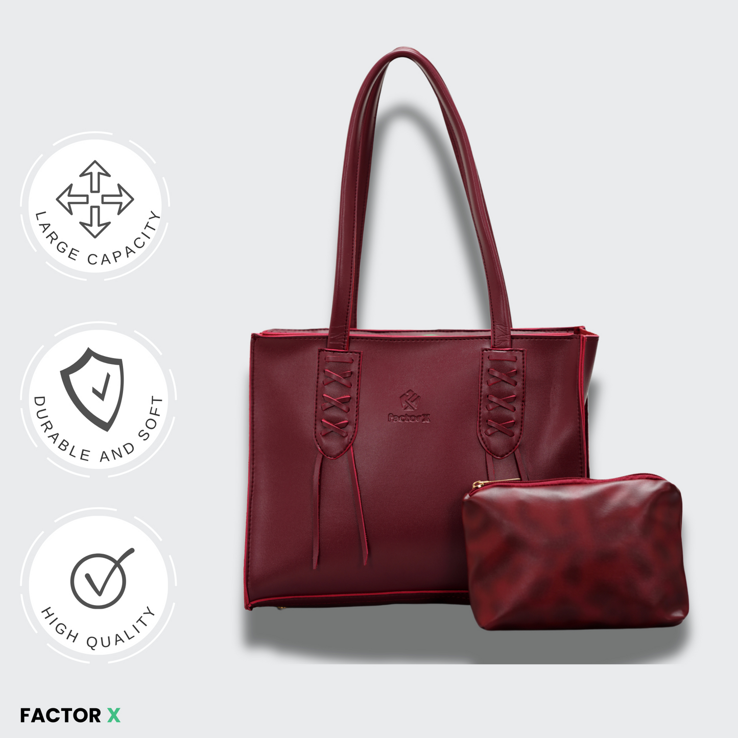 Shoulder Bag Set with Phone Pouch Ladies